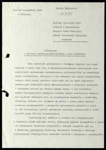 Informacja o sytuacji społeczno-politycznej w województwie kieleckim 13.01.1989 r.