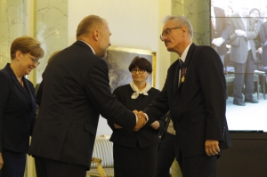 15.10.2012 r.; II Seminarium; na fotografii od lewej Jacek Michałowski, Robert Kubaś; foto. Michał Józefaciuk