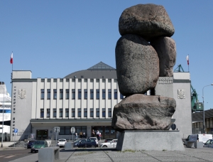 19.05.2017 r., wizyta w Muzeum Emigracji w Gdyni, na fotografii gmach muzeum. Fot. Michał Zaremba, Kancelaria Prezydenta RP.