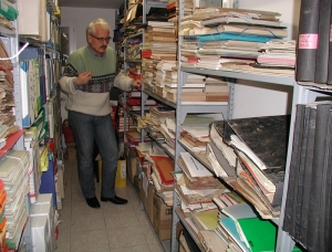 15.01.2013 r.; Archiwum Polskiej Misji Katolickiej w La Ferté-sous-Jouarre, na fotografii Robert Kubaś; foto. Marian Brudzisz