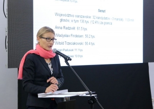 23.06.2015 r., V seminarium „Archiwa Przełomu 1989-1991”, na fotografii Magdalena Lesińska, fot. Katarzyna Czerwińska