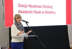 23.06.2015 r., V seminarium „Archiwa Przełomu 1989-1991”, na fotografii Anna Ziemlewska, fot. Katarzyna Czerwińska