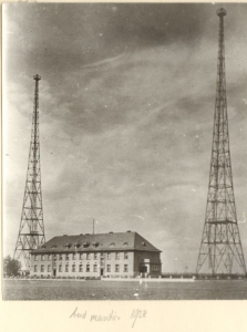 Radiostacja gliwicka, zdjęcie z 1928 roku; z zasobu AP w Katowicach