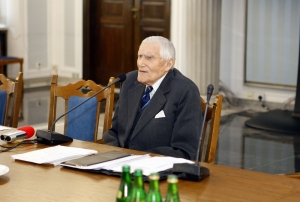 19.01.2013 r.; spotkanie opłatkowe OKP; na fotografii Witold Kieżun; foto. Justyna Orysiak, Robert Kubaś