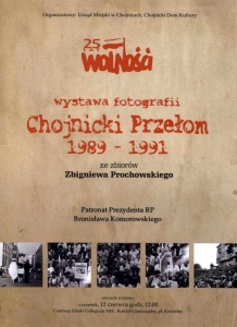 Plakat wystawy Chojnicki Przełom 1989-1991