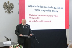 23.06.2015 r., V seminarium „Archiwa Przełomu 1989-1991”, na fotografii Romuald Łanczkowski, fot. Michał Józefaciuk