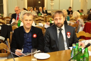 08.11.2014 r., konferencja Nasi w Sejmie i w Senacie, na fotografii od lewej: Radosław Kozłowski, Michał Zaremba, fot. K. Czerwińska