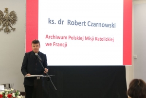 23.06.2015 r., V seminarium „Archiwa Przełomu 1989-1991”, na fotografii ks. Robert Czarnowski, fot. Katarzyna Czerwińska