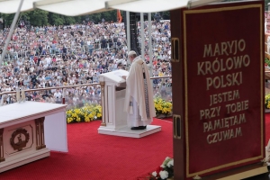 28.07.2016 r., msza święta z okazji 1050. rocznicy Chrztu Polski - Częstochowa, fot. Michał Józefaciuk