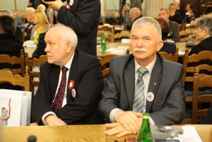 08.11.2014 r., konferencja Nasi w Sejmie i w Senacie, na fotografii od lewej: Józef Lubieniecki, Bogusław Pałka, fot. K. Czerwińska