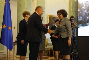 15.10.2012 r.; II Seminarium; na fotografii Jacek Michałowski, Inka Słodkowska; foto. Michał Józefaciuk