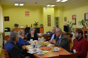 04.12.2018., Spotkanie w gabinecie Dyrektora. Fot. Beata Białek, Archiwum Państwowe w Kielcach.