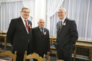 08.11.2014 r., konferencja Nasi w Sejmie i w Senacie, na fotografii od lewej: Maciej Andrzej Półtorak, Krzysztof Szymański, Edward Nowak, fot. M. Józefaciuk