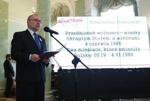 13.05.2014 r.; IV Seminarium; na fotografii Jacek Michałowski; foto. Michał Józefaciuk