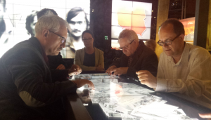 02.06.2017 r., wizyta w Europejskim Centrum Solidarności, na fotografii od lewej: Robert Kubaś, Justyna Orysiak, Janusz Kuligowski, Maciej Pindelski. Fot. Lena Remisz, Kancelaria Senatu.