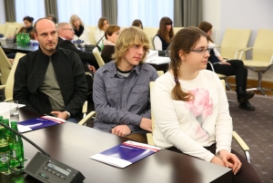 23.01.2015 r., gala konkursu Moja Polska samorządna, na fotografii uczestnicy gali, fot. K. Czerwińska