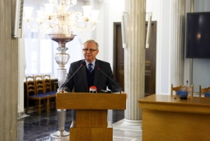 19.01.2013 r.; spotkanie opłatkowe OKP; na fotografii Antonii Kamiński; foto. Justyna Orysiak, Robert Kubaś